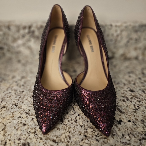 Gianni Bini Mariah Rhinestone D'Orsay Stiletto Pumps - Picture 1 of 4